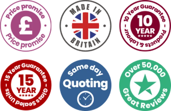 Price Promise · Made in Britain · 10 Year Guarantee · Same Day Quoting · Thousands of Great Reviews