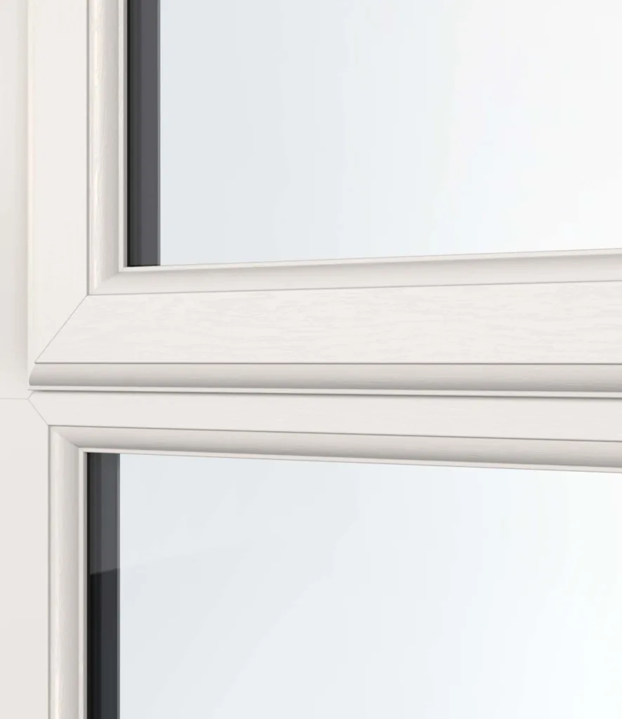 White Foil casement window
